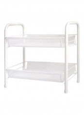 2 Layers Storage Organizer Shelf Mesh Basket White 42 x 13cm reviews 2 Layers Storage Organizer Shelf Mesh Basket White 42 x 13cm