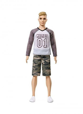Ken Fashionistas Camo Doll 2 x 13inch