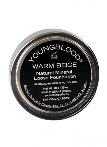Natural Loose Mineral Foundation Warm Beige
