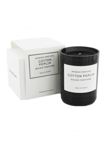 Cotton Poplin Fragranced Candle Black 8.4ounce