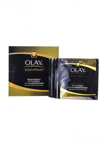 Pack Of 5 Total Effects De-Wrinkle Firming Stretch Mask