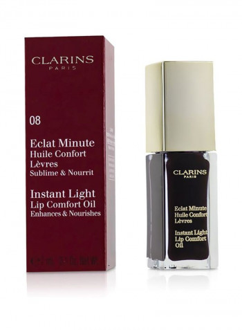 Eclat Minute Instant Light Lip Comfort Oil 08 Blackberry 0.1ounce
