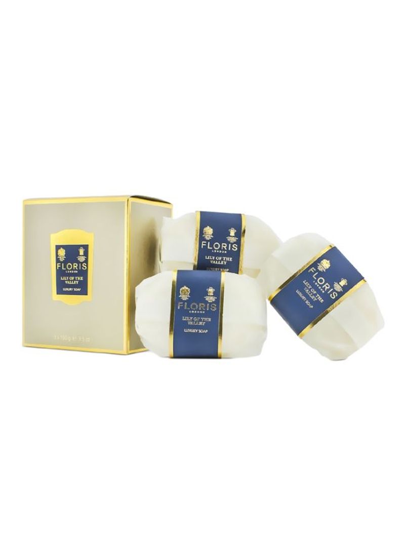 3-Piece Lily Of The Valley Luxury Soap Set 3.5ounce
