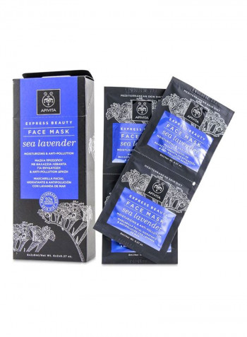 12-Piece Express Beauty Face Masks - Sea Lavender 8ml