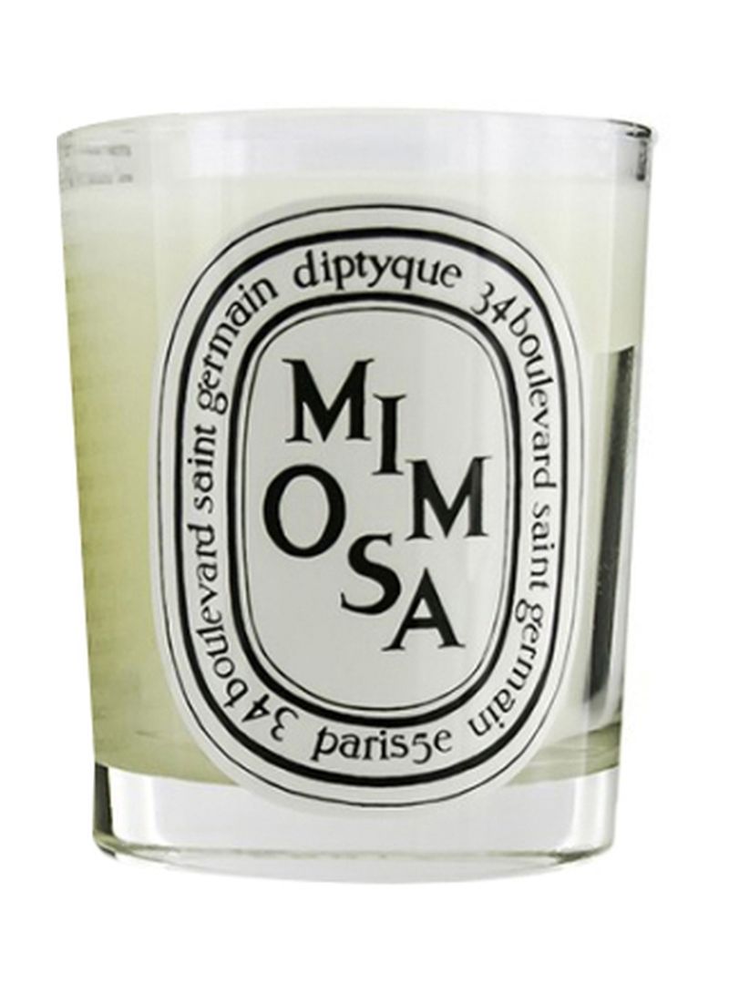Mimosa Scented Candle White 6.5ounce
