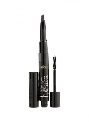 Double End Eye Brow Pen بني غامق