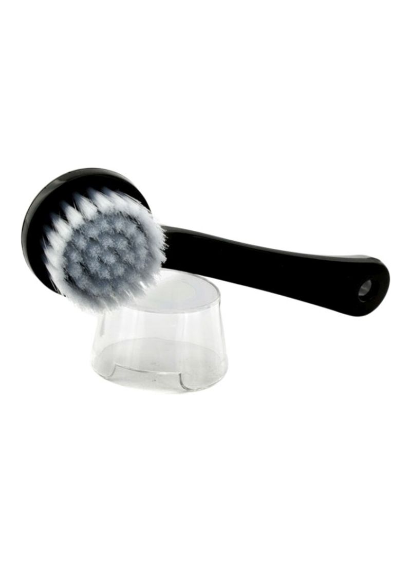 Face Buff Brush With Cap Black/White