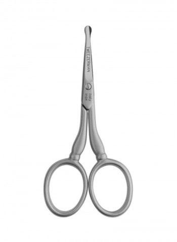 Stainless Steel Facial Hair Scissor فضي