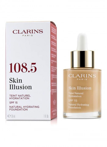 Skin Illusion Teint Naturel Hydration Foundation SPF15 108.5 Cashew