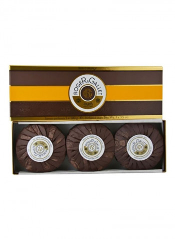 3-Piece Bois D'Orange Perfumed Soap Set 3.5ounce