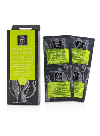 6-Piece Express Beauty Face Mask With Prickly Pear