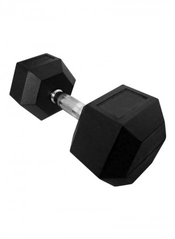 Pair Of Hexagonal Rubber Dumbells 2x22.5kg