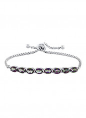 925 Sterling Silver Slider Chain Adjustable Bracelet