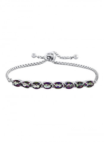 925 Sterling Silver Slider Chain Adjustable Bracelet
