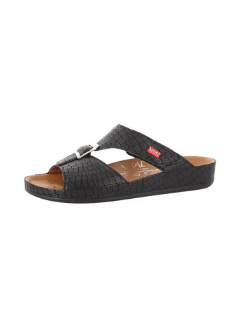Men Arabic Sandals Schwarz
