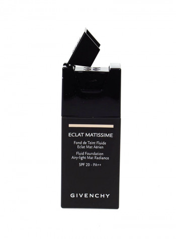 Eclat Matissime Fluid Foundation SPF 20 1 Mat Porcelain