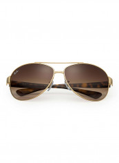 Polarized Aviator Sunglasses - Lens Size: 63 mm