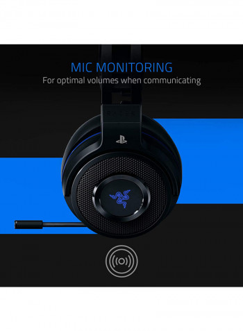 Thresher 7.1 Wireless Over-Ear Gaming Headset For PlayStation Black/Blue