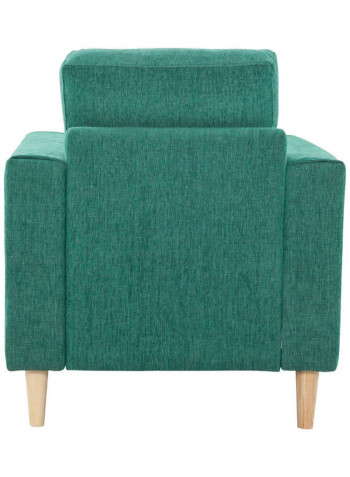 1 Seater Fabric Sofa Green