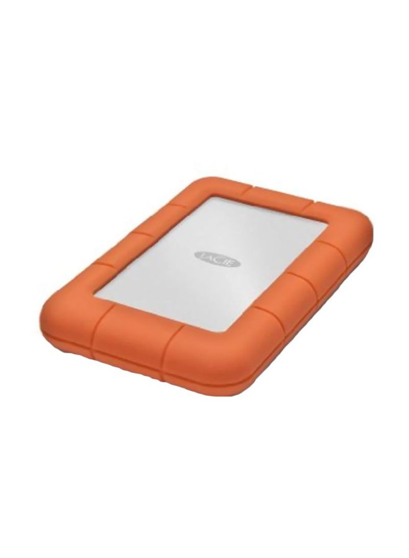 External Hard Drive Portable 1TB Orange/Silver