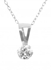 18K Gold Cubic Zircon Solitaire Necklace reviews 18K Gold Cubic Zircon Solitaire Necklace