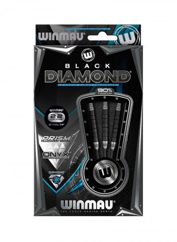 8-Piece Black Diamond Dart Set 54.6x6.6millimeter