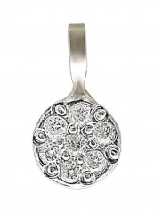 18 Karat Gold And Genuine Diamonds Solitaire Pendant