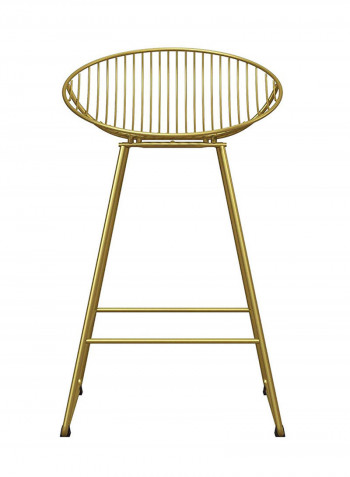 Pack Of 2 Multi Purpose High Stool Rose Gold 75centimeter