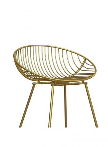 Pack Of 2 Multi Purpose High Stool Rose Gold 75centimeter