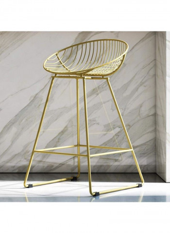 Pack Of 2 Multi Purpose High Stool Rose Gold 75centimeter