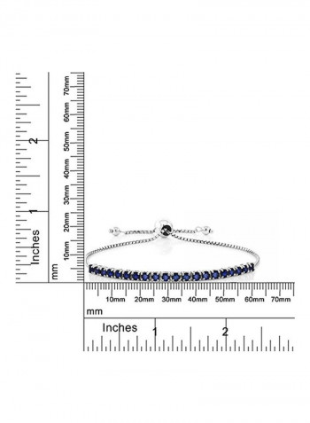 925 Sterling Silver Sapphire Studded Bracelet