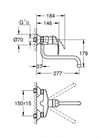 Eurosmart Single-Lever Sink Mixer Silver