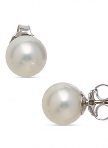 Sterling Silver Freshwater Pearl Stud Earrings