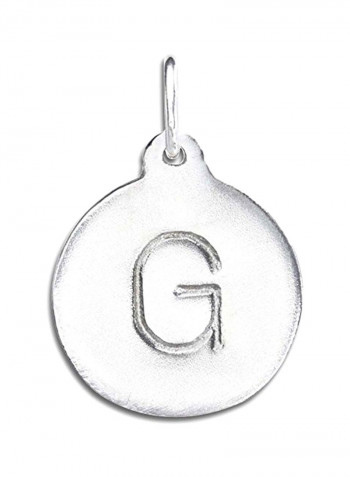 Sterling Silver Alphabet G Charm For Bracelet