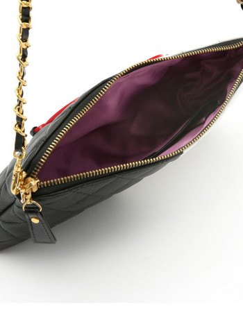 Femi Code Crossbody Bag Black/White