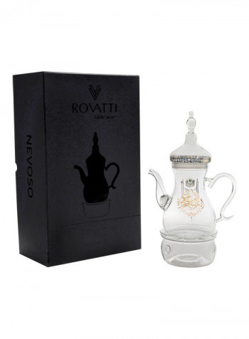 Set Of Nevoso Coffee Pot And Oro Arabica Cup Gold/Silver 20.5x28.5x8cm