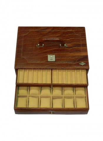 Watch Box With Pen And Ring Holder