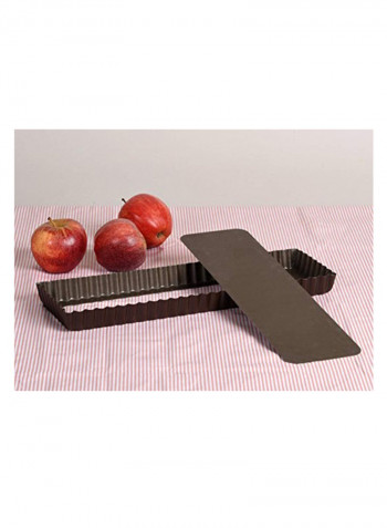 Fluted Tart Mould Brown 13.8x4.3x1.1inch