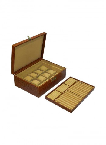 Watch Box With Pen And Ring Holder