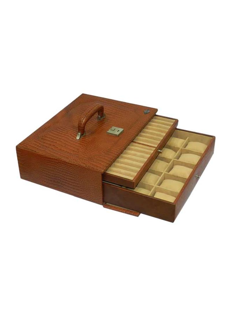 Watch Box With Pen And Ring Holder