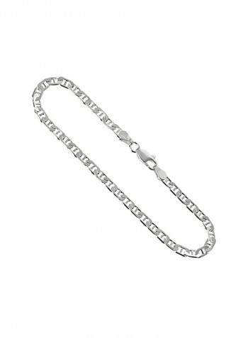 925 Sterling Silver Flat Mariner Link Chain Necklace