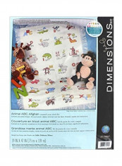 Animal Counted Cross Stitch Kit White/Green/Brown
