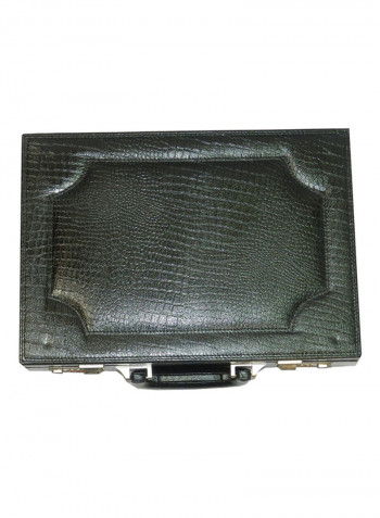 Leather Perfume Storage Box Black 15x4.3inch