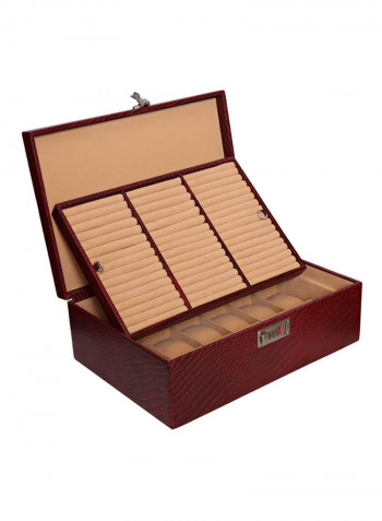 18-Grid Leather Multipurpose Box