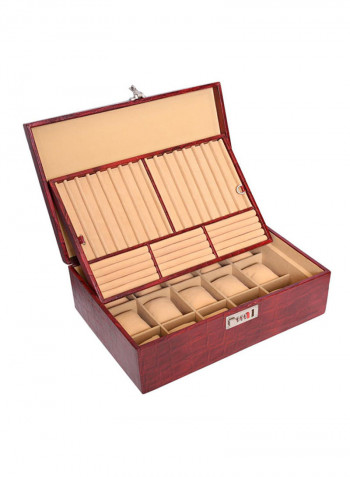 18-Grid Leather Multipurpose Box