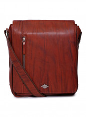 Leather Zipper Closure Crossbody Bag Brown reviews Leather Zipper Closure Crossbody Bag Brown