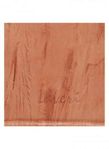 Leather Stitch Detailed Crossbody Bag Brown