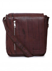 Leather Zipper Closure Crossbody Bag Brown reviews Leather Zipper Closure Crossbody Bag Brown