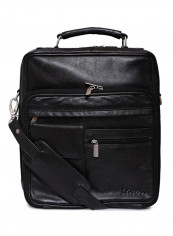 Leather Stitch Detailed Messenger Bag Black reviews Leather Stitch Detailed Messenger Bag Black