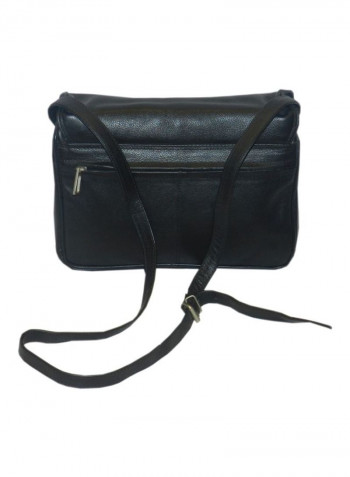 Leather Crossbody Bag Black